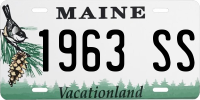 ME license plate 1963SS