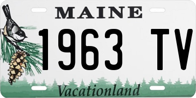 ME license plate 1963TV