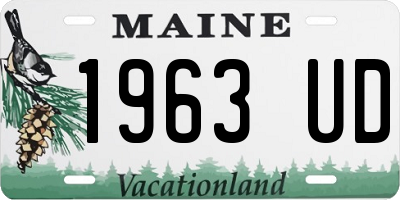 ME license plate 1963UD
