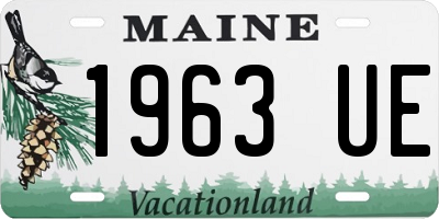 ME license plate 1963UE
