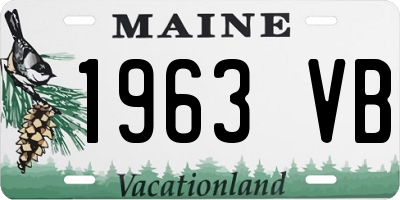 ME license plate 1963VB