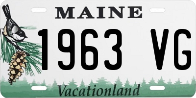 ME license plate 1963VG