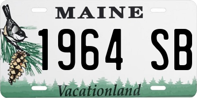 ME license plate 1964SB