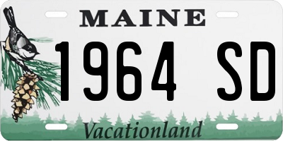 ME license plate 1964SD