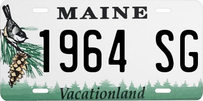 ME license plate 1964SG