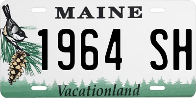 ME license plate 1964SH