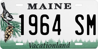 ME license plate 1964SM