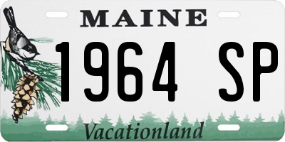 ME license plate 1964SP