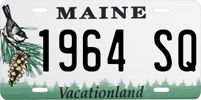 ME license plate 1964SQ
