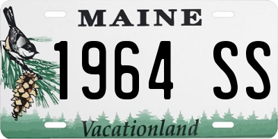 ME license plate 1964SS
