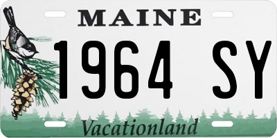 ME license plate 1964SY