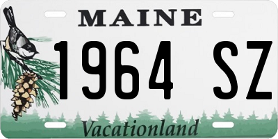 ME license plate 1964SZ