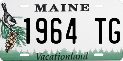 ME license plate 1964TG