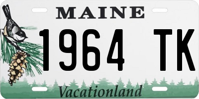 ME license plate 1964TK