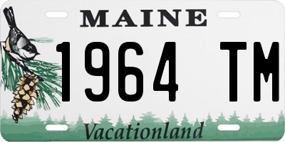 ME license plate 1964TM