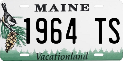 ME license plate 1964TS