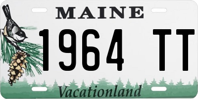 ME license plate 1964TT