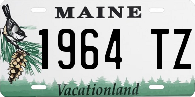ME license plate 1964TZ