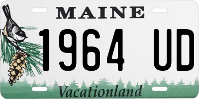 ME license plate 1964UD