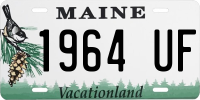 ME license plate 1964UF