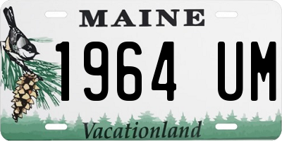 ME license plate 1964UM