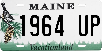 ME license plate 1964UP