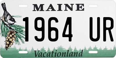 ME license plate 1964UR