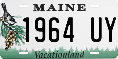 ME license plate 1964UY