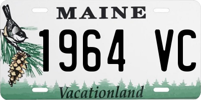 ME license plate 1964VC