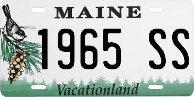 ME license plate 1965SS