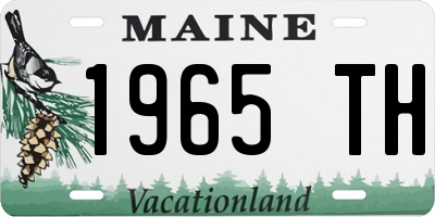 ME license plate 1965TH