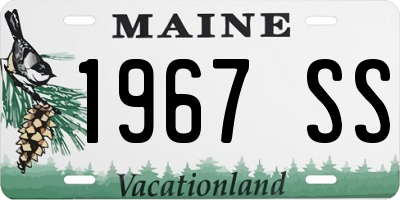 ME license plate 1967SS