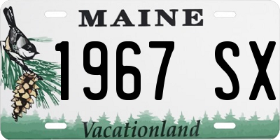 ME license plate 1967SX