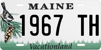 ME license plate 1967TH