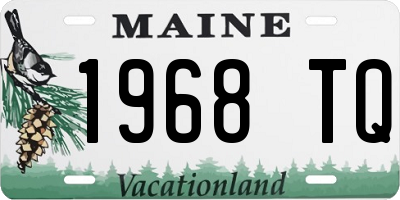 ME license plate 1968TQ
