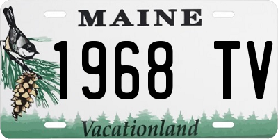 ME license plate 1968TV