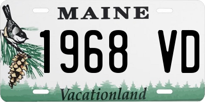 ME license plate 1968VD