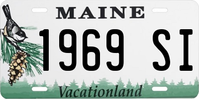 ME license plate 1969SI