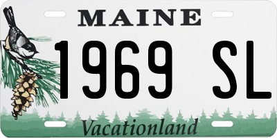 ME license plate 1969SL