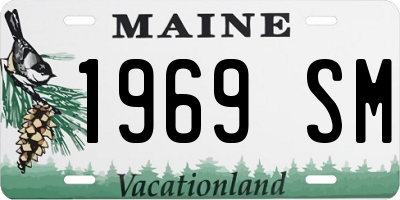 ME license plate 1969SM
