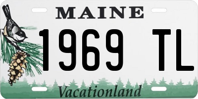 ME license plate 1969TL