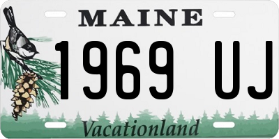 ME license plate 1969UJ