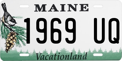 ME license plate 1969UQ