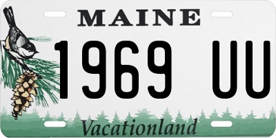 ME license plate 1969UU