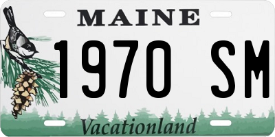 ME license plate 1970SM
