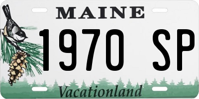 ME license plate 1970SP