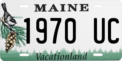 ME license plate 1970UC