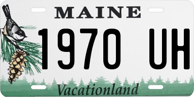 ME license plate 1970UH