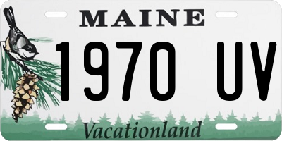 ME license plate 1970UV