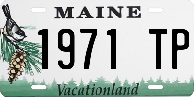 ME license plate 1971TP